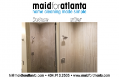 Maid For Atlanta - Before-After shower walls