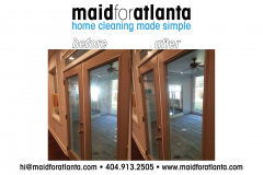 Maid For Atlanta - Before-After Glass Doors