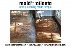 Maid For Atlanta - Before-After Rug Pad Floor