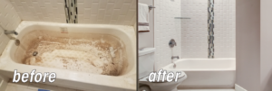 Maid For Atlanta - Before-After bathroom